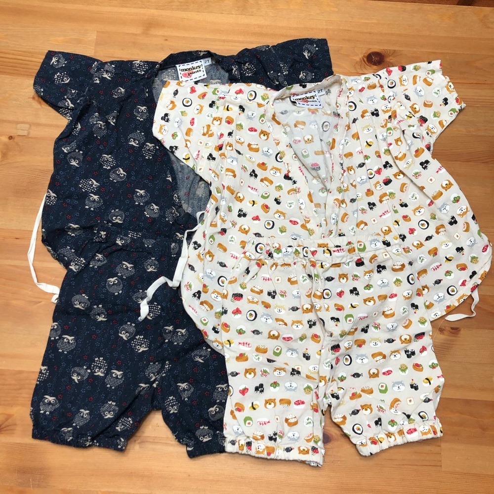 LOT OF 2 MONKEY PANTS OUTFITS - SIZE 2T